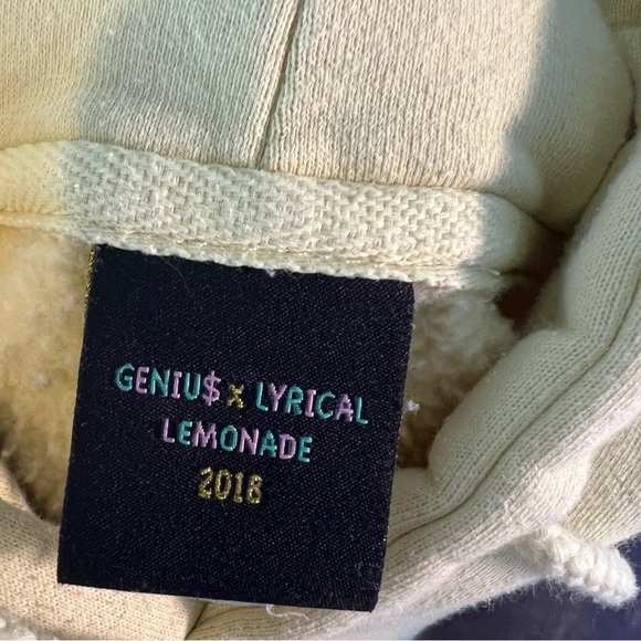Genius x Lyrical Lemonade Collab Hoodie Yellow - Picture 10 of 10